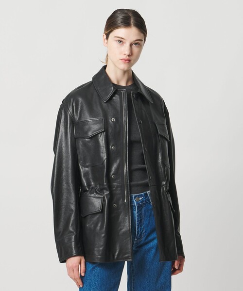 LOEFF＞ラムレザー フィールド ジャケット UNISEX（その他アウター