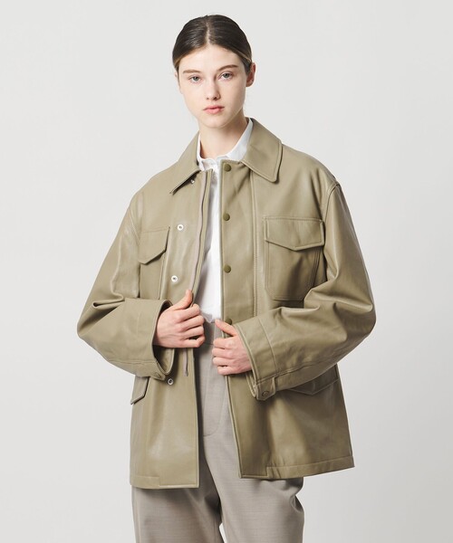 LOEFF＞ラムレザー フィールド ジャケット UNISEX（その他アウター