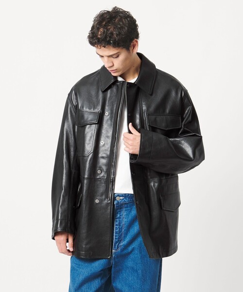 LOEFF（ロエフ）の「＜LOEFF＞ラムレザー フィールド ジャケット