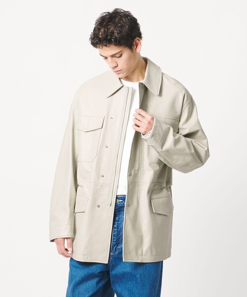 LOEFF＞ラムレザー フィールド ジャケット UNISEX（その他アウター