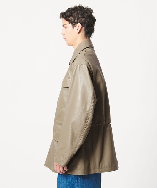 LOEFF（ロエフ）の「＜LOEFF＞ラムレザー フィールド ジャケット UNISEX（その他アウター・レディース・ダークブラウン/ブラック/ライトグレー/オリーブ・0/00/1/2）」の12枚目の写真