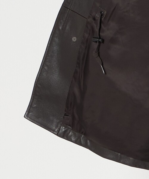 LOEFF（ロエフ）の「＜LOEFF＞ラムレザー フィールド ジャケット UNISEX（その他アウター・レディース・ダークブラウン/ブラック/ライトグレー/オリーブ・0/00/1/2）」の21枚目の写真