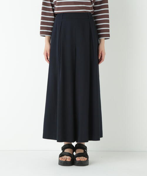 human woman（ヒューマンウーマン）の「◆コットンガスボイルバラシャタックスカーチョ（その他パンツ・レディース・ネイビー/ベージュ系その他・SMALL/MEDIUM）」の15枚目の写真