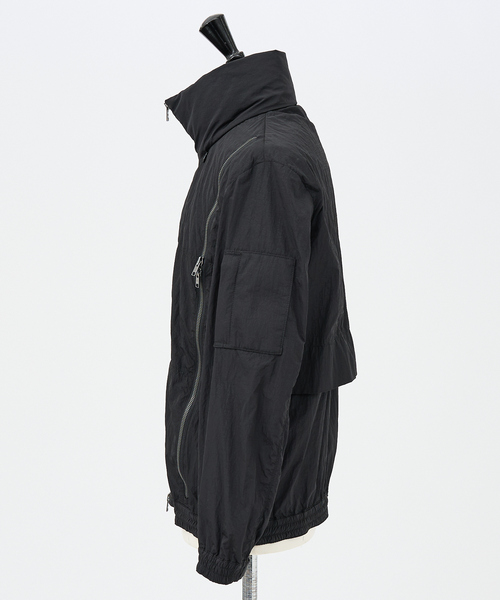 5351 POUR LES HOMMES（ゴーサンゴーイチプールオム）の「【セットアップ対応 / 軽量】パラシュート ジップフーディー / ブルゾン（ブルゾン・メンズ・グレー/ブラック・44/46/48/50）」の16枚目の写真