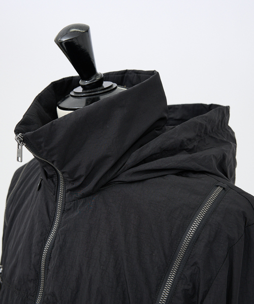 5351 POUR LES HOMMES（ゴーサンゴーイチプールオム）の「【セットアップ対応 / 軽量】パラシュート ジップフーディー / ブルゾン（ブルゾン・メンズ・グレー/ブラック・44/46/48/50）」の19枚目の写真