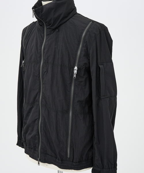 5351 POUR LES HOMMES（ゴーサンゴーイチプールオム）の「【セットアップ対応 / 軽量】パラシュート ジップフーディー / ブルゾン（ブルゾン・メンズ・グレー/ブラック・44/46/48/50）」の3枚目の写真