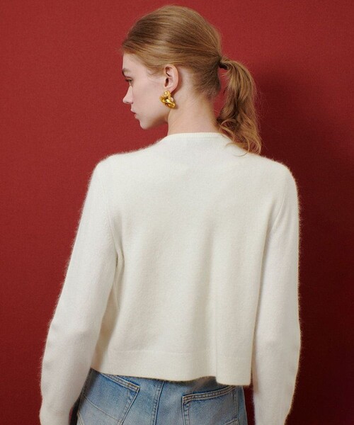 セール】【LOULOU WILLOUGHBY】ビーズフラワーカーディガン