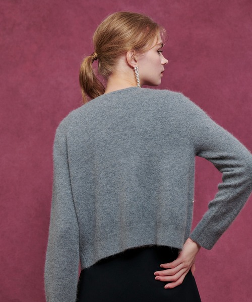 LOULOU WILLOUGHBY】ビーズフラワーカーディガン（カーディガン