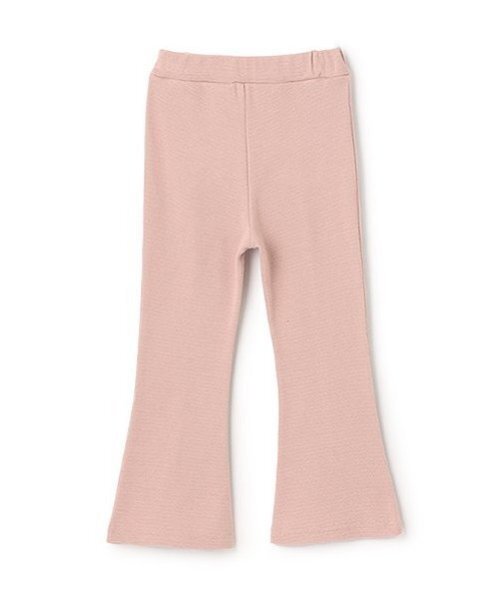 Katie ニットピンクフレアパンツ 完売品 コウベレタス KOBE LETTUCE 麻タッチ透かし編みニットトップス [C7090