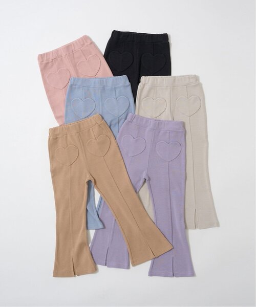 Lycee mine(リセマイン)の「【ともパン】ハートポケット裾スリットフレアパンツ(その他パンツ・キッズ・ブルーグレー/ピンク/Moca/ライトグレー/ブラック/ライラック・120cm/110cm/100cm/130cm/140cm)」の19枚目の写真