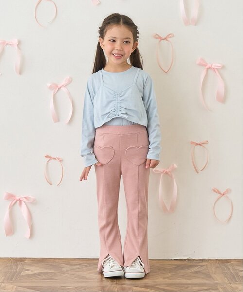 セール】【ともパン】ハートポケット裾スリットフレアパンツ（その他