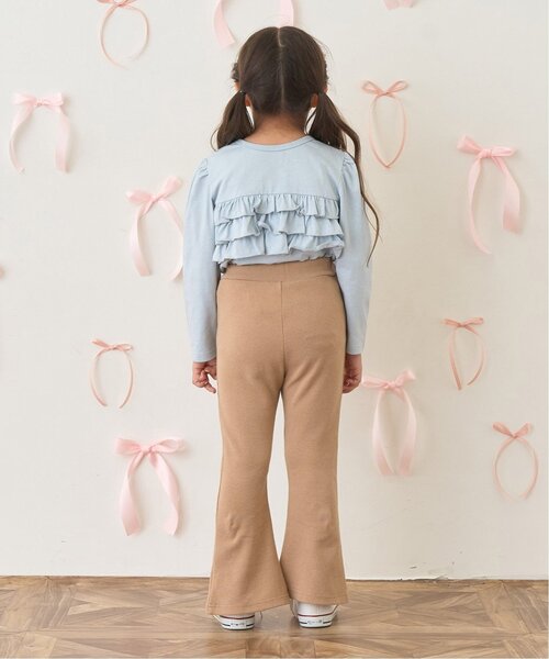Lycee mine(リセマイン)の「【ともパン】ハートポケット裾スリットフレアパンツ【子供服】【キッズ】【女の子】(その他パンツ・キッズ・ブルーグレー/ピンク/Moca/ライトグレー/ブラック/ライラック・120cm/110cm/100cm/130cm/140cm)」の20枚目の写真