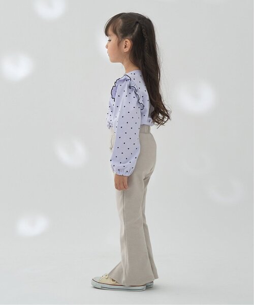 Lycee mine(リセマイン)の「【ともパン】ハートポケット裾スリットフレアパンツ【子供服】【キッズ】【女の子】(その他パンツ・キッズ・ブルーグレー/ピンク/Moca/ライトグレー/ブラック/ライラック・120cm/110cm/100cm/130cm/140cm)」の12枚目の写真