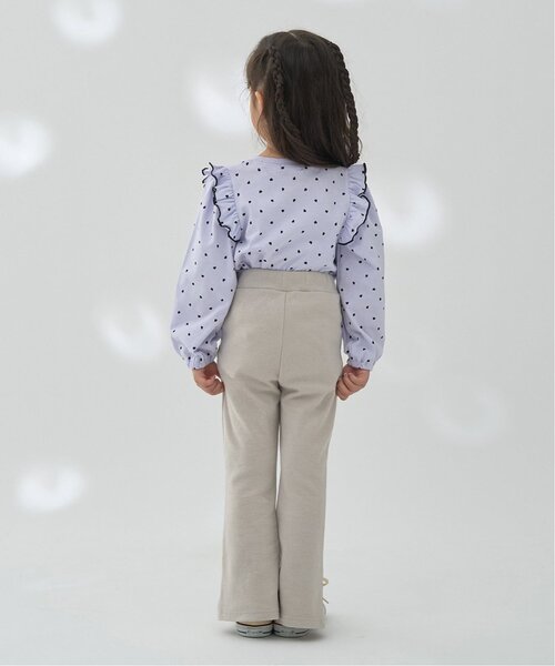 Lycee mine(リセマイン)の「【ともパン】ハートポケット裾スリットフレアパンツ【子供服】【キッズ】【女の子】(その他パンツ・キッズ・ブルーグレー/ピンク/Moca/ライトグレー/ブラック/ライラック・120cm/110cm/100cm/130cm/140cm)」の11枚目の写真