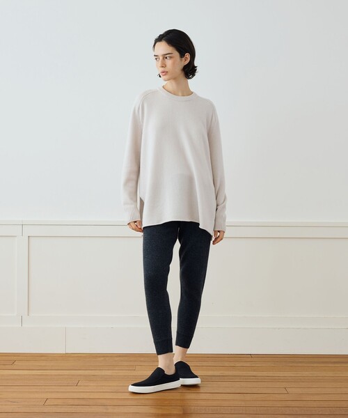 JAMES PERSE（ジェームスパース）の「リサイクルカシミヤ サイドスリットプルオーバー WRBC3051（ニット/セーター・レディース・ブラック/グレー/ベージュ系その他・1/2/0）」の13枚目の写真