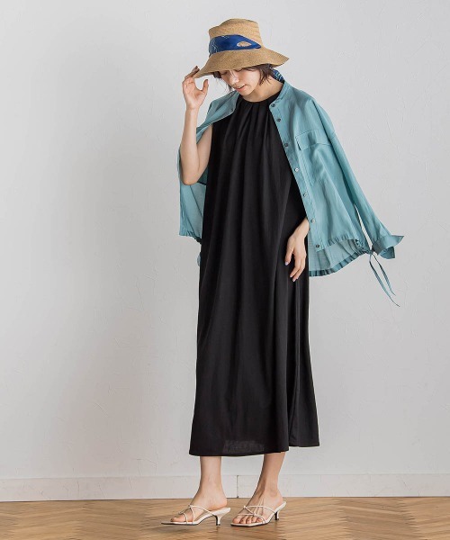 Droite lautreamont（ドロワットロートレアモン）の「セミシアードロストブラウス≪手洗い可能≫（シャツ/ブラウス・レディース・オフホワイト/ブラウン/グリーン/イエロー・M）」の5枚目の写真