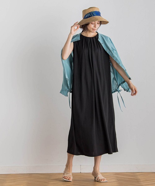 Droite lautreamont（ドロワットロートレアモン）の「セミシアードロストブラウス≪手洗い可能≫（シャツ/ブラウス・レディース・オフホワイト/ブラウン/グリーン/イエロー・M）」の6枚目の写真