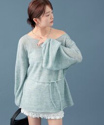 mystic | MIXシアーボートニット(ニット/セーター)