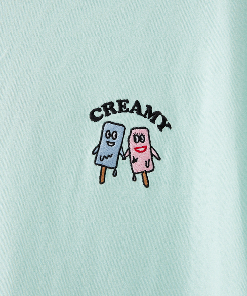 B.C STOCK(ベーセーストック)の「HETAUMA アイスクリーム 半袖Tシャツ(Tシャツ/カットソー・メンズ・グリーン/アイボリー/ブルー系その他・MEDIUM/LARGE)」の15枚目の写真