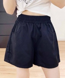 ショートパンツ レディース ハーフパンツ ガウチョパンツ ボトムス ゆったり リラックス 五分丈