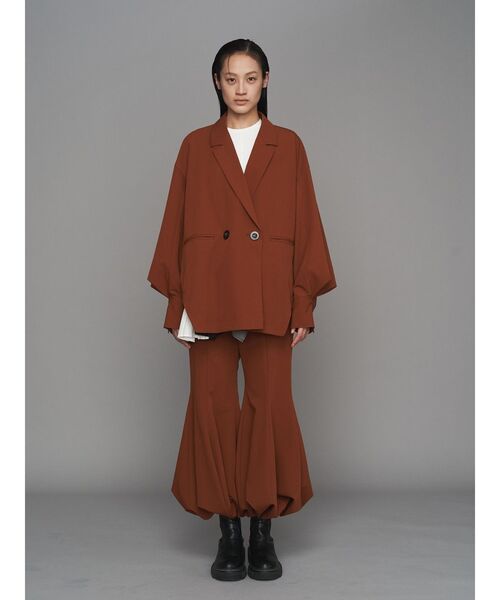 UN3D.（アンスリード）の「W TRIANGLE TUCK JK / ダブルトライアングルタックジャケット（テーラードジャケット・レディース・キャメル/グレー/ブラック・38/36）」の6枚目の写真