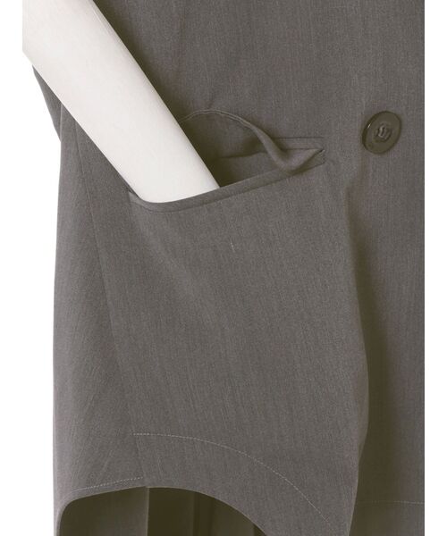 UN3D.（アンスリード）の「W TRIANGLE TUCK JK / ダブルトライアングルタックジャケット（テーラードジャケット・レディース・キャメル/グレー/ブラック・38/36）」の22枚目の写真