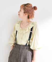 B.C STOCK | 手洗い可 / フリルカラーブラウス(シャツ/ブラウス)