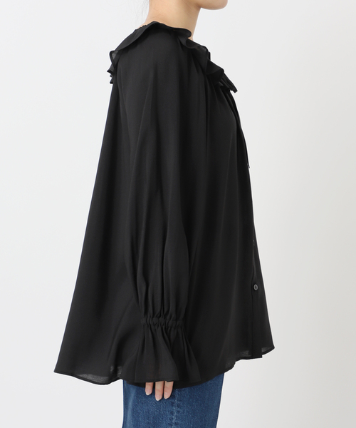 B.C STOCK（ベーセーストック）の「手洗い可 / フリルカラーブラウス（シャツ/ブラウス・レディース・ブラック/イエロー・FREE）」の20枚目の写真