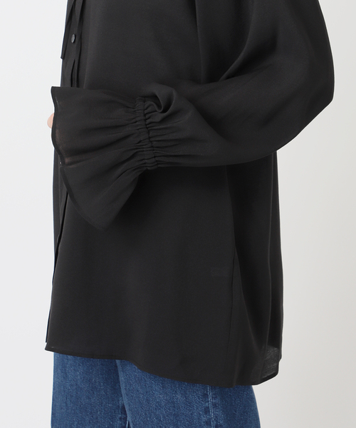 B.C STOCK（ベーセーストック）の「手洗い可 / フリルカラーブラウス（シャツ/ブラウス・レディース・ブラック/イエロー・FREE）」の22枚目の写真