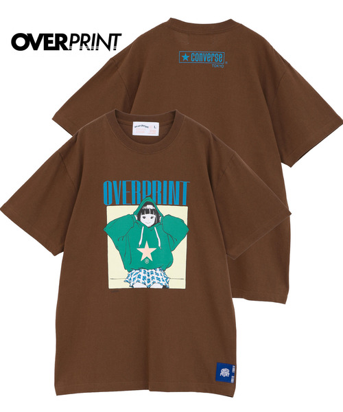 over print(オーバープリント)の「【over print】HOODIE GIRL TEE (古塔つみ)(Tシャツ/カットソー・レディース・ホワイト/ブラック/ネイビー/ブラウン/グレー/オレンジ/グリーン/バーガンディー/ブルーグリーン・MEDIUM/LARGE)」の4枚目の写真