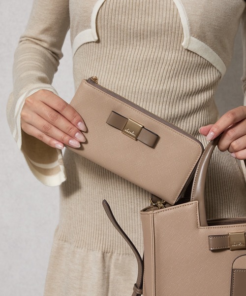 dazzlin(ダズリン)の「【dazzlin/ダズリン】バレッタリボン L字ファスナー長財布(財布・レディース・グレー/ブラック/ダークブラウン/ベージュ/ミント・FREE)」の17枚目の写真