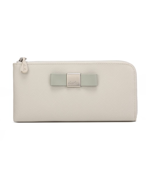 dazzlin(ダズリン)の「【dazzlin/ダズリン】バレッタリボン L字ファスナー長財布(財布・レディース・グレー/ブラック/ダークブラウン/ベージュ/ミント・FREE)」の16枚目の写真