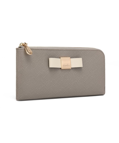 dazzlin(ダズリン)の「【dazzlin/ダズリン】バレッタリボン L字ファスナー長財布(財布・レディース・グレー/ブラック/ダークブラウン/ベージュ/ミント・FREE)」の21枚目の写真