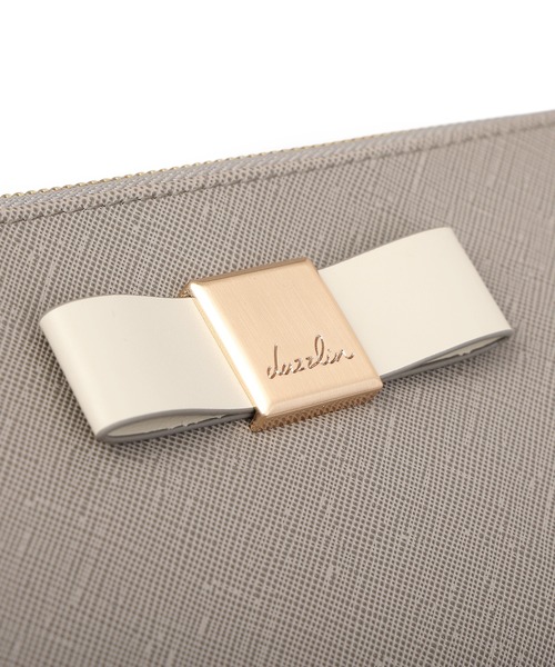 dazzlin(ダズリン)の「【dazzlin/ダズリン】バレッタリボン L字ファスナー長財布(財布・レディース・グレー/ブラック/ダークブラウン/ベージュ/ミント・FREE)」の8枚目の写真