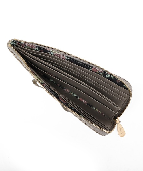 dazzlin(ダズリン)の「【dazzlin/ダズリン】バレッタリボン L字ファスナー長財布(財布・レディース・グレー/ブラック/ダークブラウン/ベージュ/ミント・FREE)」の9枚目の写真