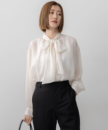 23区｜ニジュウサンク（レディース）のシャツ/ブラウス（ボウタイ襟