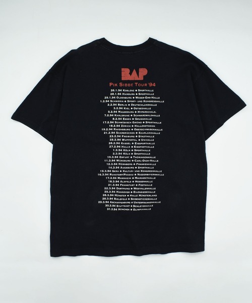 LABORATORY R(ラボラトリーアール)の「【USED】90’s SCREEN STARS “BAP/PIK SIBBE TOUR '94” バンド Tシャツ(Tシャツ/カットソー・メンズ・ブラック・X-LARGE)」の6枚目の写真