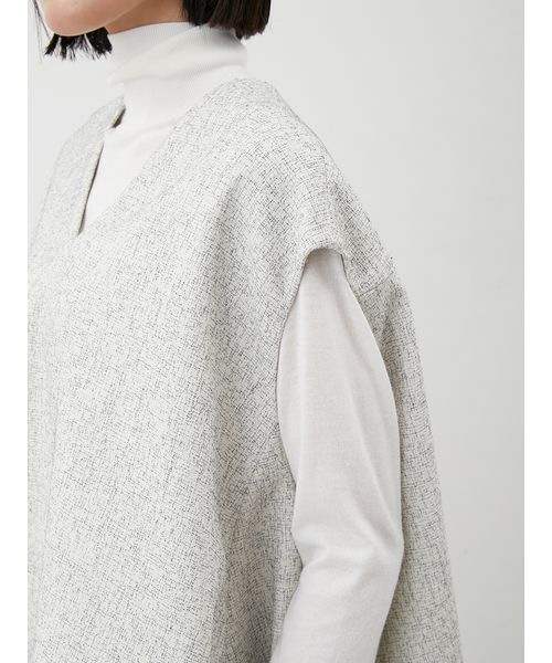 Mila Owen（ミラオーウェン）の「【セットアイテム】フレアベストタートルニットパンツSET UP（その他パンツ・レディース・ブラック/マルチ/ベージュ・0/1）」の11枚目の写真