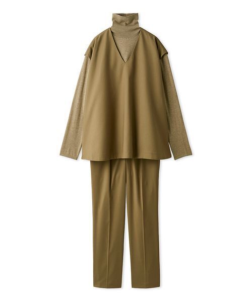 Mila Owen（ミラオーウェン）の「【セットアイテム】フレアベストタートルニットパンツSET UP（その他パンツ・レディース・ブラック/マルチ/ベージュ・0/1）」の22枚目の写真