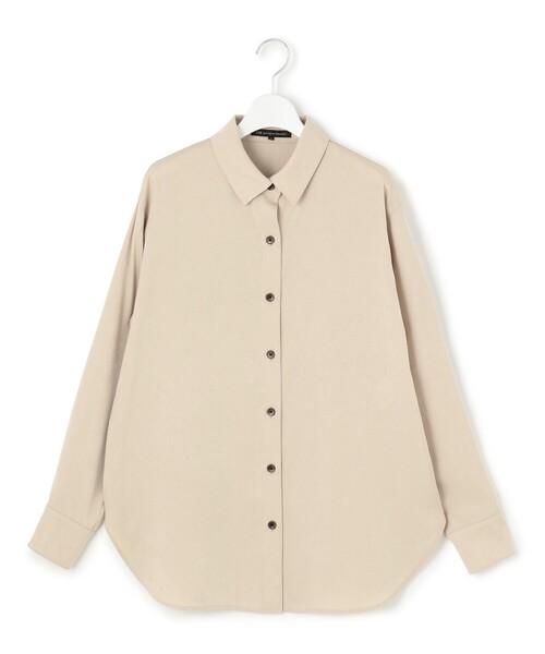 【見上愛さん着用/0ggi10月号掲載/洗える】スエーディーサテンシャツ　32 セール】【見上愛さん着用/Oggi10月号掲載/洗える】スエーディーサテン