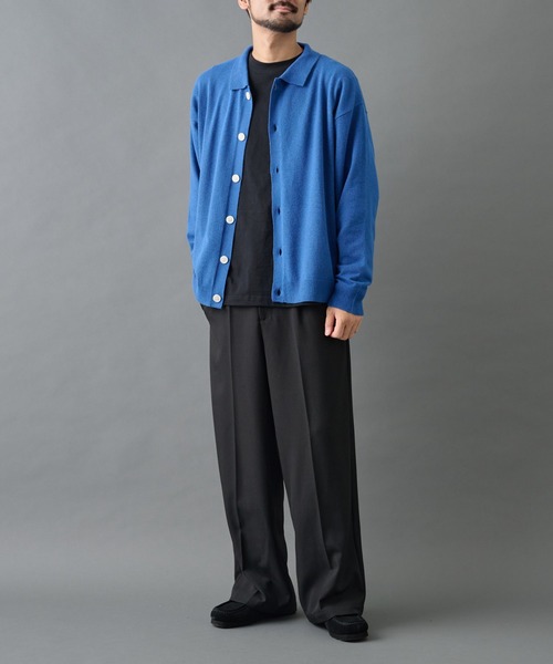 COLONY 2139(コロニートゥーワンスリーナイン)の「ウォッシャブルニットポロカーディガン(カーディガン/ボレロ・メンズ・ブラック/グレー/ブルー・MEDIUM/LARGE)」の16枚目の写真