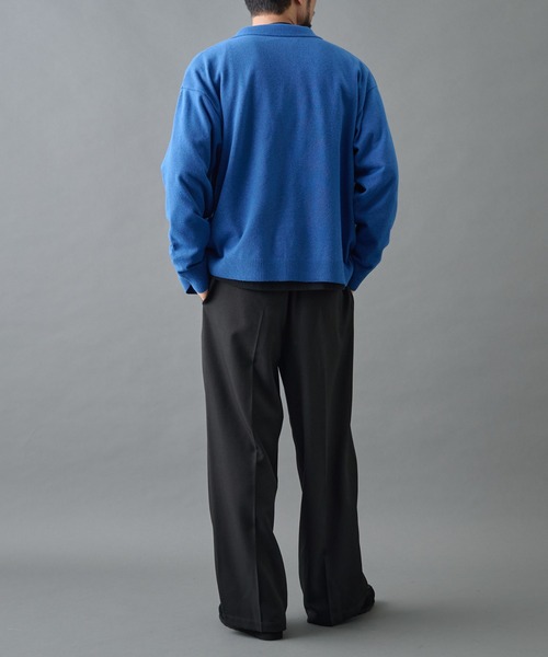 COLONY 2139(コロニートゥーワンスリーナイン)の「ウォッシャブルニットポロカーディガン(カーディガン/ボレロ・メンズ・ブラック/グレー/ブルー・MEDIUM/LARGE)」の18枚目の写真