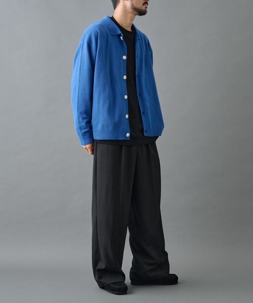 COLONY 2139(コロニートゥーワンスリーナイン)の「ウォッシャブルニットポロカーディガン(カーディガン/ボレロ・メンズ・ブラック/グレー/ブルー・MEDIUM/LARGE)」の19枚目の写真