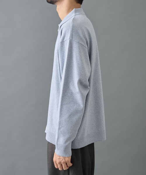 COLONY 2139(コロニートゥーワンスリーナイン)の「ウォッシャブルニットポロカーディガン(カーディガン/ボレロ・メンズ・ブラック/グレー/ブルー・MEDIUM/LARGE)」の21枚目の写真