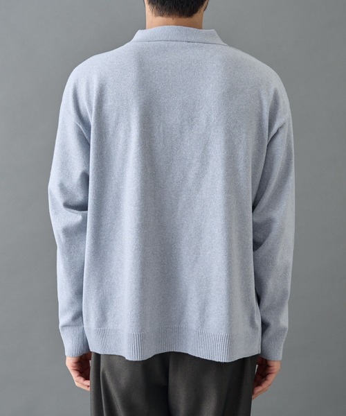 COLONY 2139(コロニートゥーワンスリーナイン)の「ウォッシャブルニットポロカーディガン(カーディガン/ボレロ・メンズ・ブラック/グレー/ブルー・MEDIUM/LARGE)」の22枚目の写真