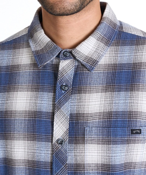 BILLABONG(ビラボン)の「BILLABONG メンズ 24A053506-COASTLINE FLANNEL 長袖シャツ 【2025年秋冬モデル】/ビラボン胸ポケットロゴワンポイントネルシャツ(シャツ/ブラウス・メンズ・オリーブ/ブルー/グリーン系その他・MEDIUM/LARGE/X-LARGE)」の7枚目の写真