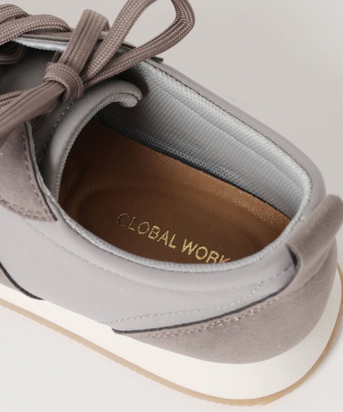 GLOBAL WORK（グローバルワーク）の「エアかるクラシックスニーカー/577724（スニーカー・レディース・ベージュ/アイボリー/ブラック/グレー/グレー系その他/ネイビー・M(23.5cm)/L(24.5cm)）」の20枚目の写真