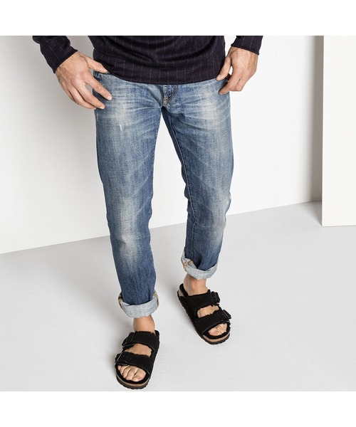 BIRKENSTOCK(ビルケンシュトック)の「【公式】ビルケンシュトック Arizona Shearling/アリゾナ シアリング スエードレザー(サンダル・メンズ・ブラック・23cm【ナロー幅】/22.5cm【ナロー幅】/25cm【ナロー幅】/24.5cm【ナロー幅】)」の7枚目の写真