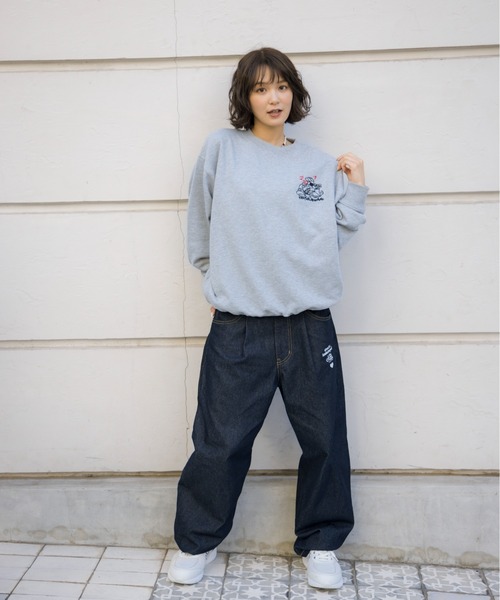 kaoyorinakami(カオヨリナカミ)の「bike dog sweat / バイクドックスウェット(スウェット・メンズ・グレー/ブラック・SMALL/MEDIUM/LARGE/X-LARGE)」の21枚目の写真