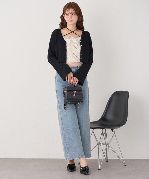 one after another NICE CLAUP（ワンアフターアナザーナイスクラップ）の「【サイズ展開あり】ワイドデニムパンツ（デニムパンツ・レディース・ブルー/ライトブルー/ブラック・SMALL/MEDIUM）」の19枚目の写真